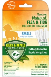 Pipetă Flea & Tick – Small Dog Spot On Treatment – 3 buc. – pentru câini de talie mică