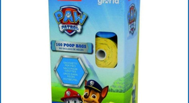 Pungi igienice pentru câini PAW PATROL – parfumate – 8 role X 20 pungi
