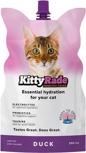 Băutură prebiotică cu rață pentru pisici KittyRade - 250ml