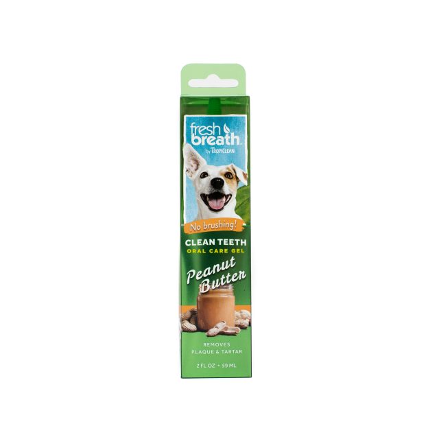 Gel dentar fără periaj cu aromă de unt de arahide TROPICLEAN FRESH BREATH ORAL CARE GEL PEANUT BUTTER