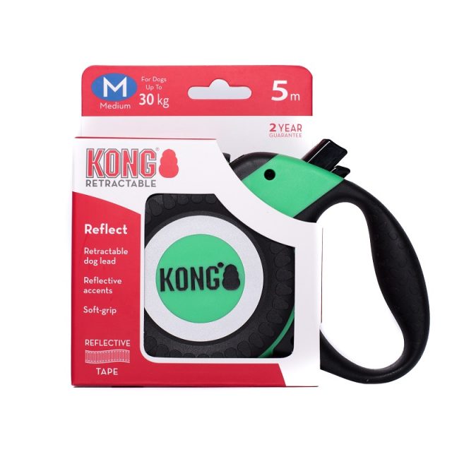 Lesă retractabilă KONG® Retractable Reflect