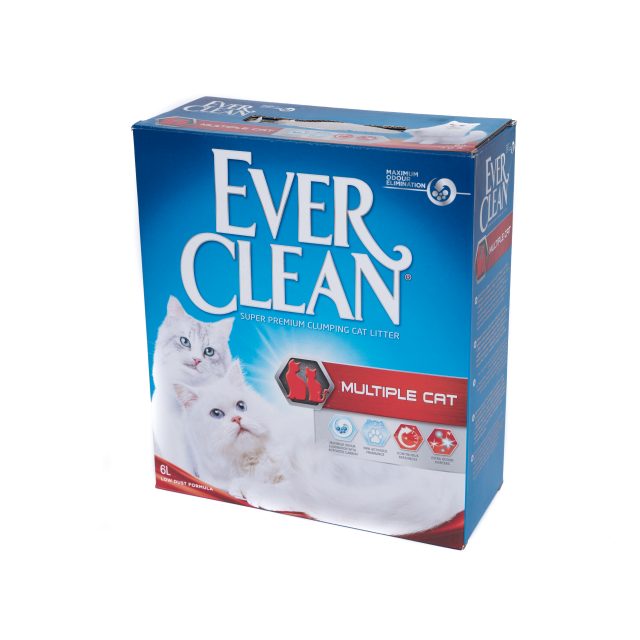 Nisip litieră EVER CLEAN MULTIPLE CAT - pentru casele cu mai multe pisici