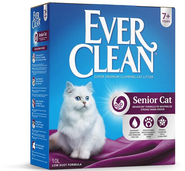 Nisip litieră EVER CLEAN SENIOR - pentru pisici +7 ani