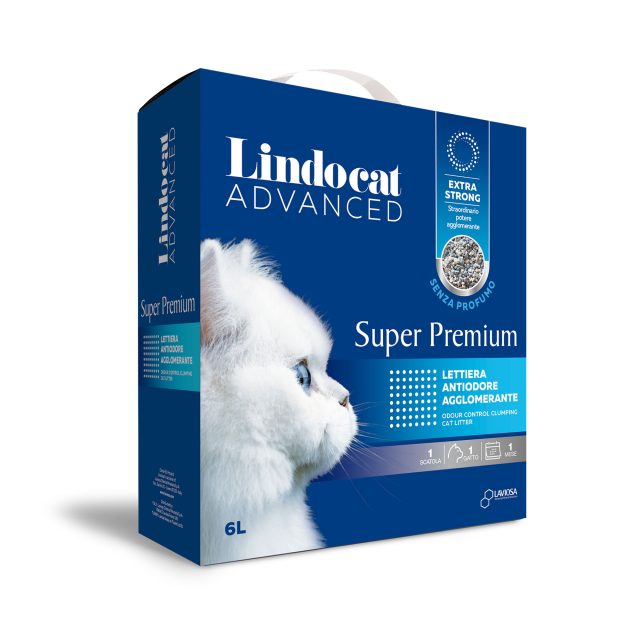 Nisip litieră LINDOCAT ADVANCED SUPER PREMIUM 6L - fără parfum