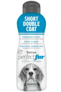 Sampon PERFECTFUR™ Short Double Coat by Tropiclean (Labrador, Pug, Beagle, Rottweiler și rase cu blană scurta in doua straturi)