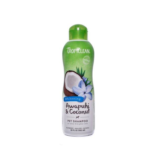 Şampon TROPICLEAN AWAPUHI & COCONUT  - Pentru blană albă
